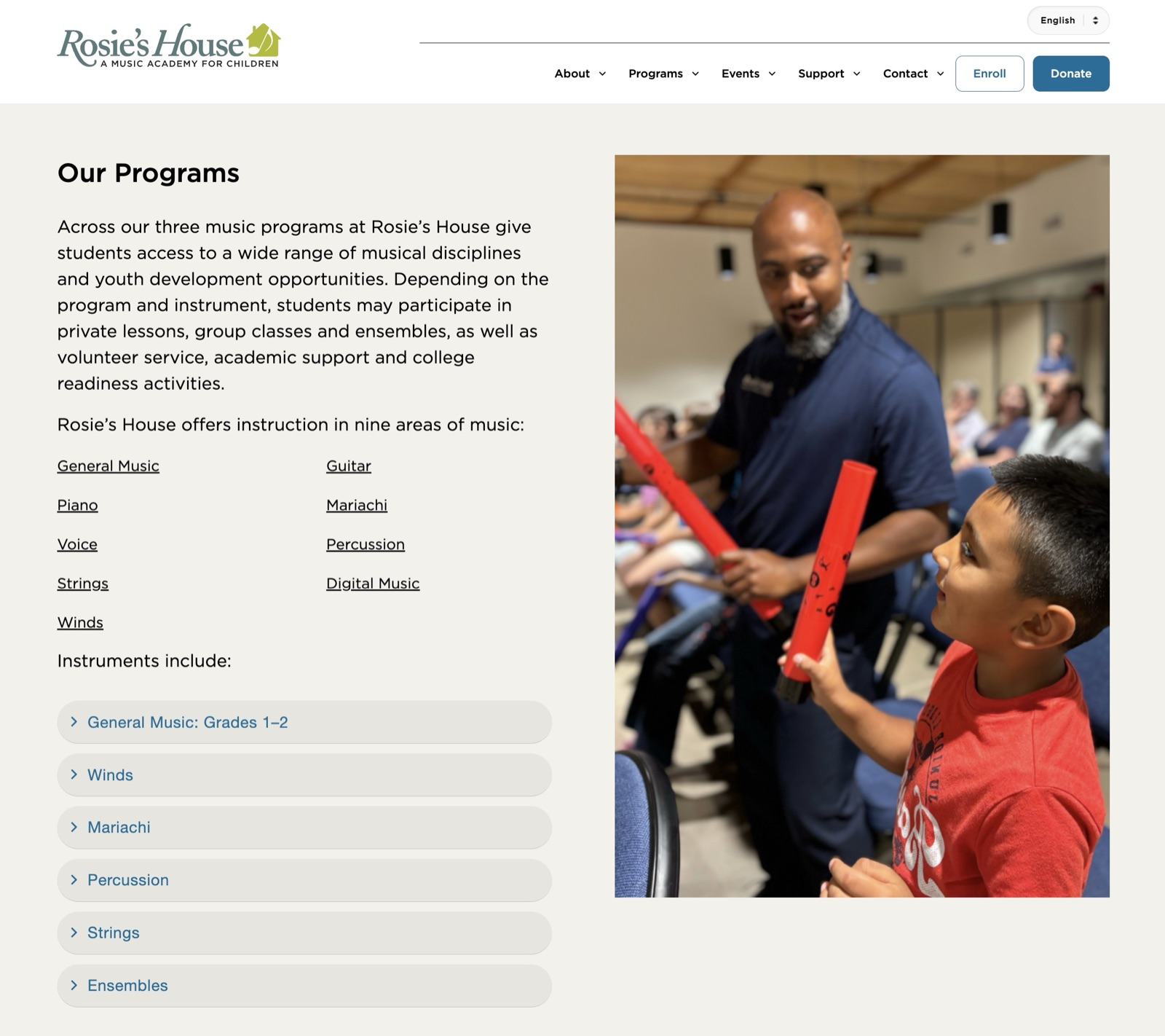 Rosie's House music academy