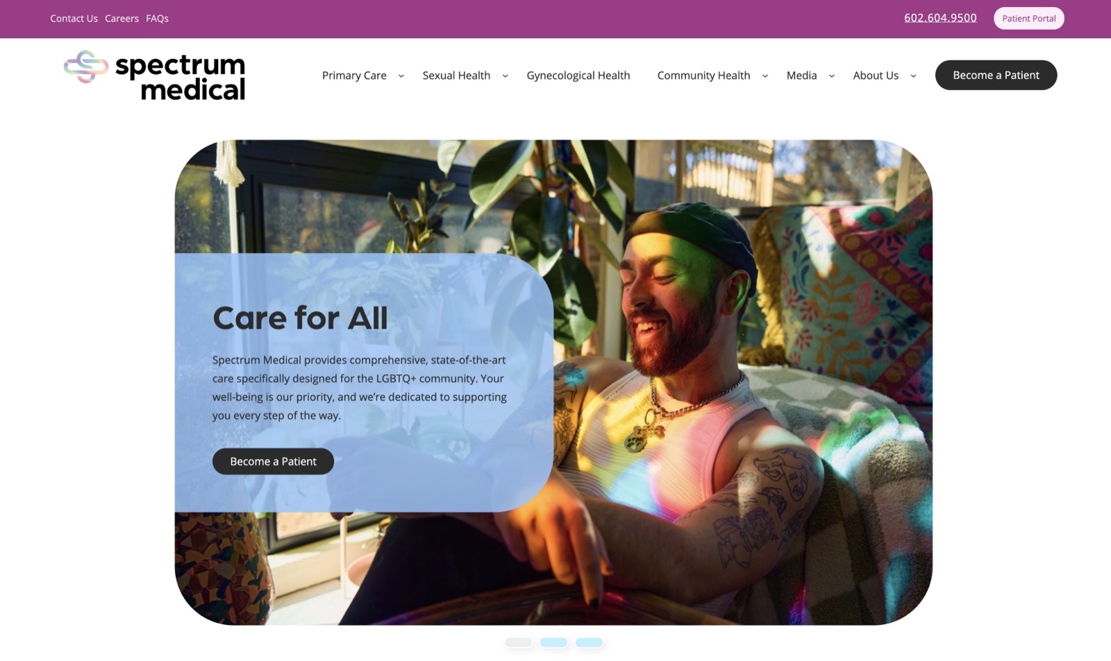Spectrum Medical Care website